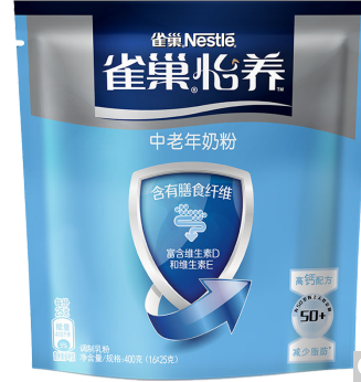 雀巢 怡养中老年奶粉 16*25g/包