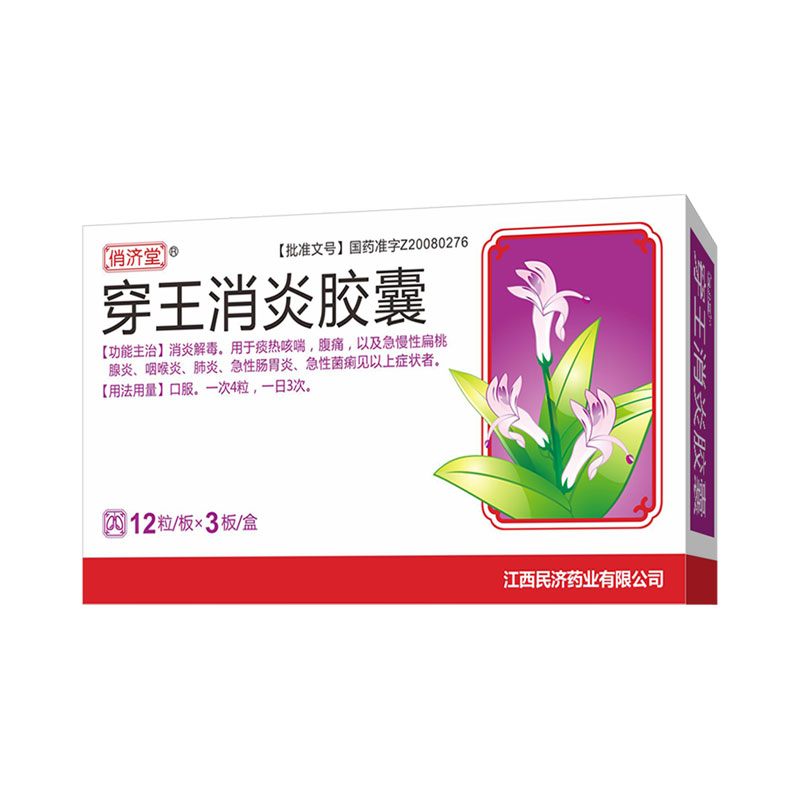 俏济堂 穿王消炎胶囊 0.4g*36粒/盒